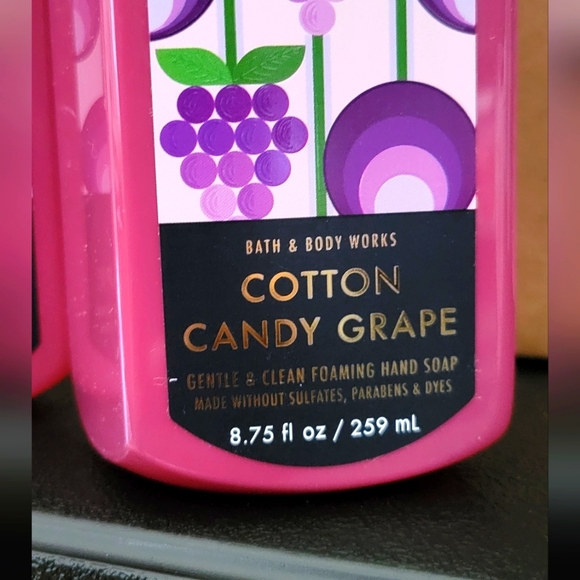 Cotton Candy Grape Bath & Body Foaming Handsoap + BBW Tote Bag 🛍 - Picture 7 of 8